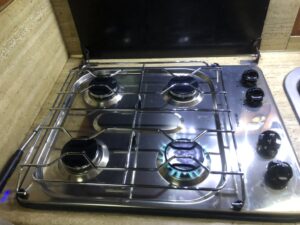 Nieuwe gasstel en glasplaat